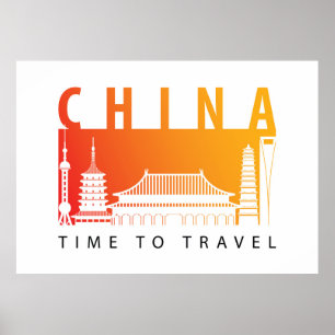 Resa till china poster