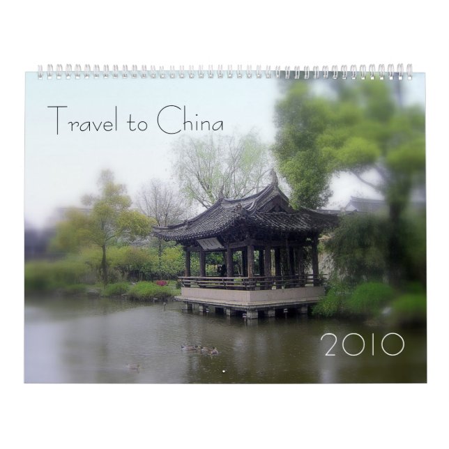 Resa till chinan--Jiangnan (中國江南) Kalender (Omslag)