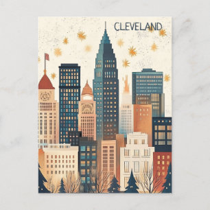 Resa till Cleveland Ohio Vykort