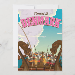 Resa till Danmark Tecknad viking resposter