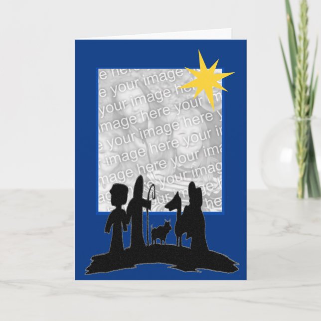 Resa till den Bethlehem mallen Helgkort (Framsida)