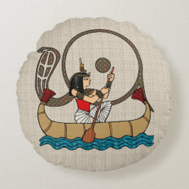 Resa till efterlivet rund kudde