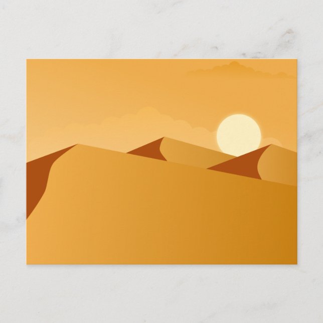 Resa till Egyptenens öknen med detta Vykort (Framsida)