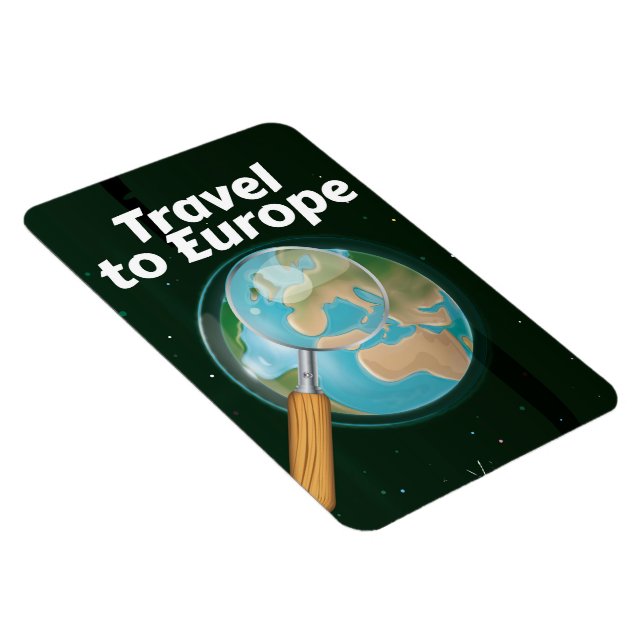 Resa till Europa semesterresa poster Magnet (Högersidan)