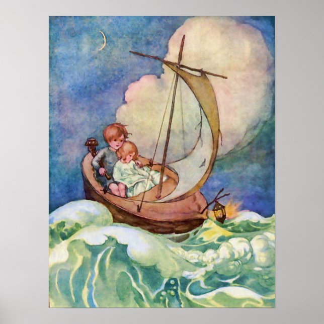 Resa till Fairyland-Vintagen Poster (Framsidan)