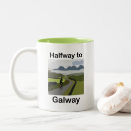 Resa till Galway, halvvägs Road Trip Två-Tonad Mugg