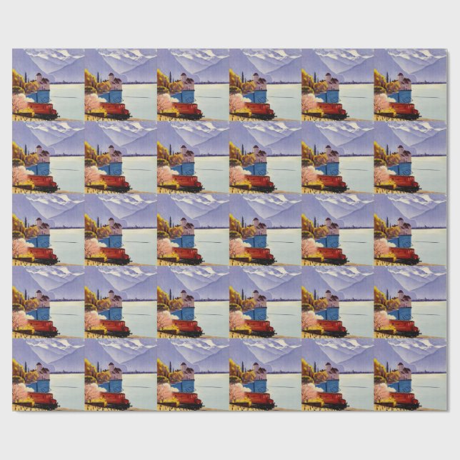 Resa till Genèvesjön Presentpapper (Platt)