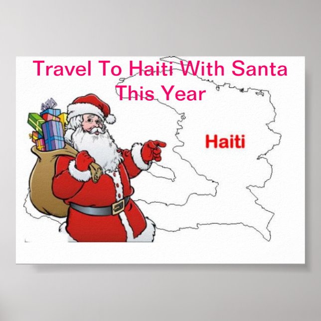 RESA TILL HAITI MED SANTA I ÅR POSTER (Framsidan)