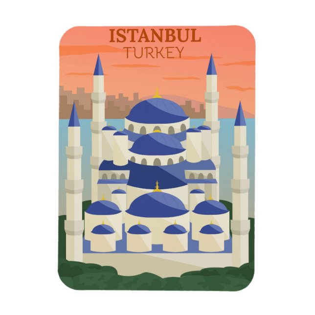 Resa till Istanbul Turkiet Magnet (Vertikal)