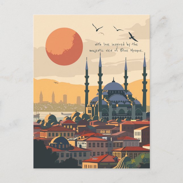 Resa till Istanbul Vykort (Framsida)