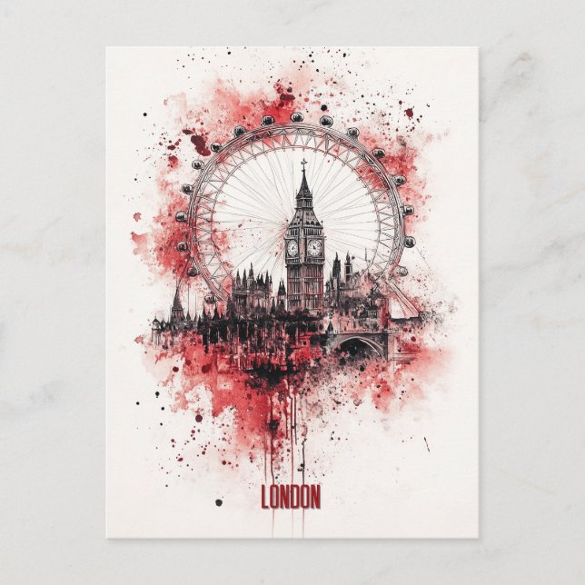 Resa till London England Vykort (Framsida)