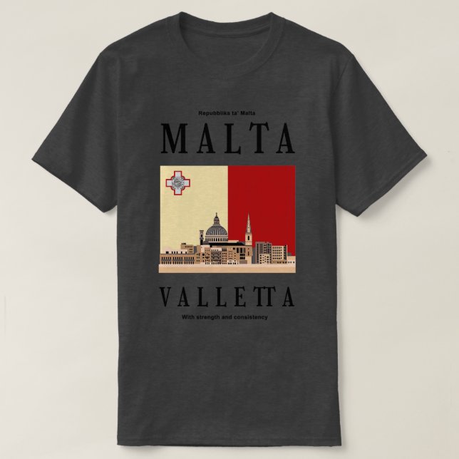 resa till Malta T Shirt (Design framsida)