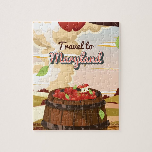 Resa till Maryland-reseaffisch Pussel (Vertikal)
