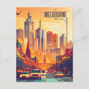 Resa till Melbourne Vykort