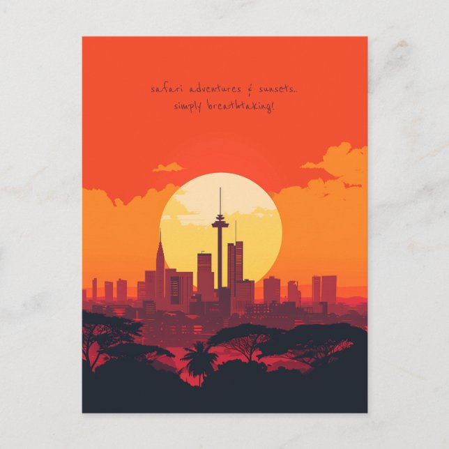 Resa till Nairobi Vykort (Framsida)