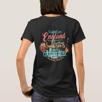 Resa till Nashville från den England skjortan T Shirt