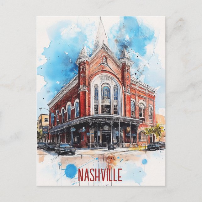 Resa till Nashville USA Vykort (Framsida)