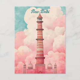 Resa till New Delhi India Vykort