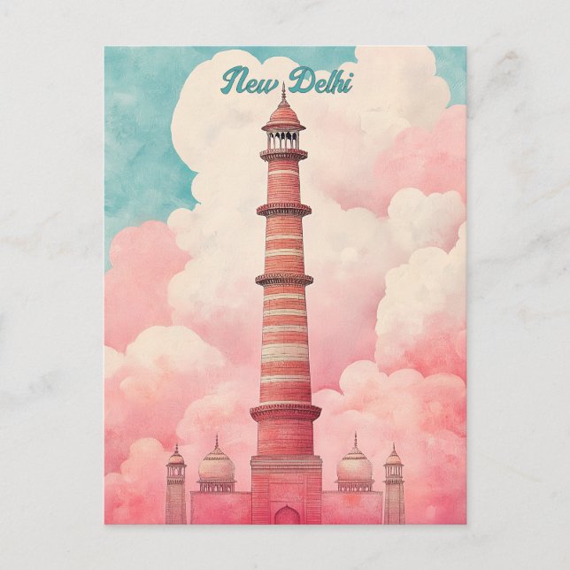 Resa till New Delhi India Vykort (Framsida)