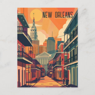 Resa till New Orleans Vykort