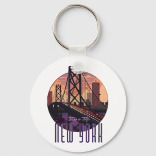 Resa till New York Nyckelring