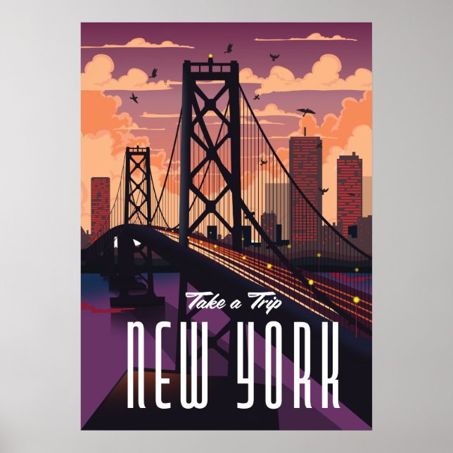 Resa till New York Poster (Framsidan)