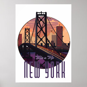 Resa till New York Poster