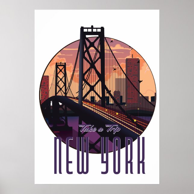 Resa till New York Poster (Framsidan)
