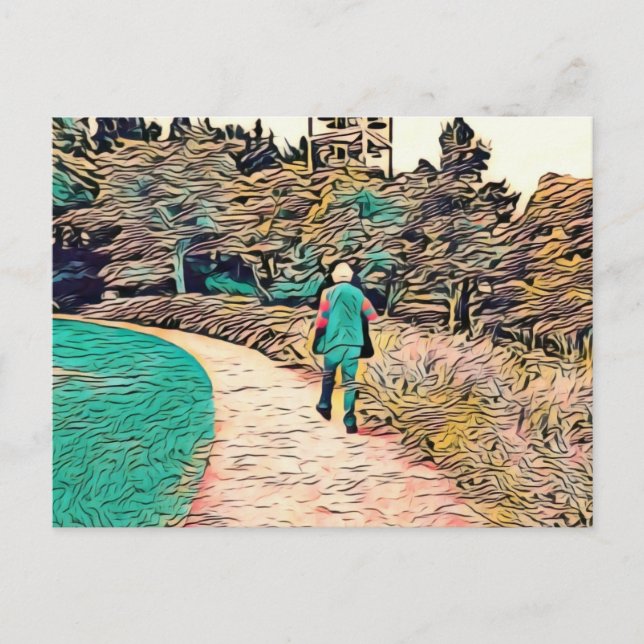 Resa till okänd vykort (Framsida)