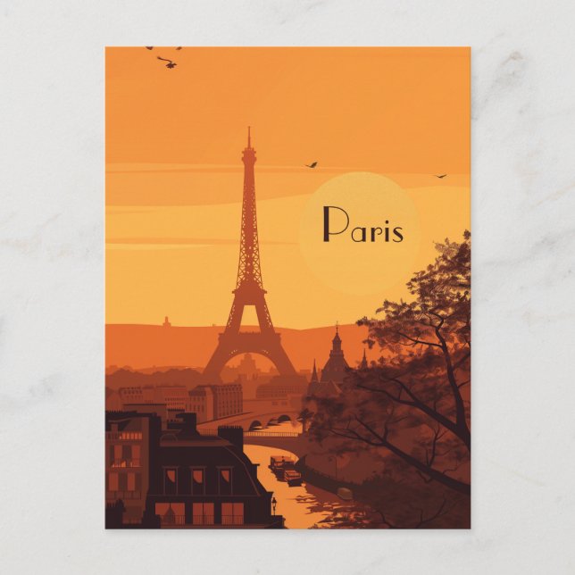 Resa till Paris Vykort (Framsida)