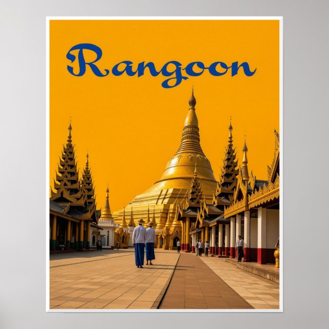 Resa till Rangoon-affisch Poster (Framsidan)