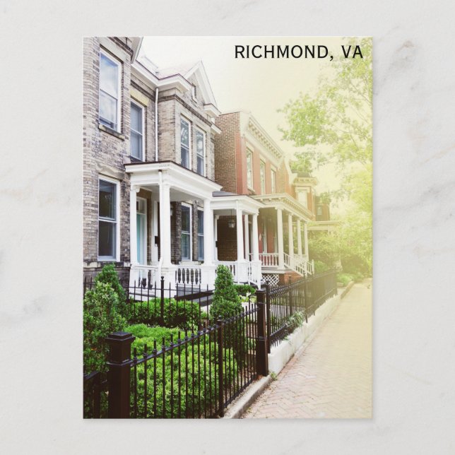 Resa till Richmond Virginia Church Hill District Vykort (Framsida)