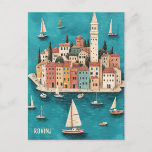Resa till Rovinj Kroatien Vykort