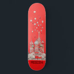 Resa till Ryssland i Moskva Mini Skateboard Bräda 18,5 Cm<br><div class="desc">Skateboard,  i modern digital illustration stil,  inspirerad av S:t Basils katedral i Moskva,  Ryssland.</div>