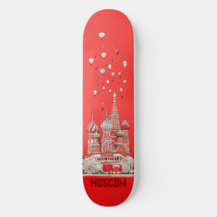 Resa till Ryssland i Moskva Mini Skateboard Bräda 18,5 Cm