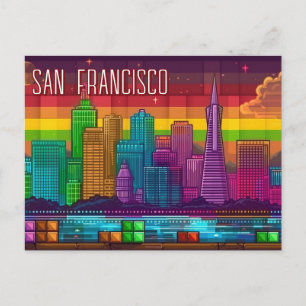 Resa till San Francisco Kalifornien Vykort