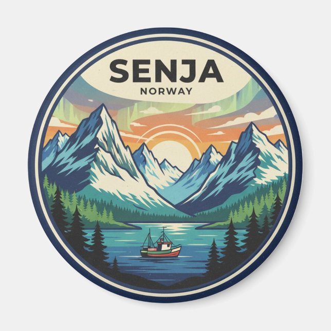Resa till Senja Norge Magnet (Framsidan)