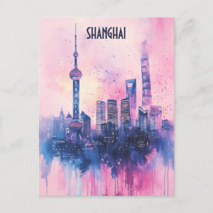 Resa till Shanghai China Vykort