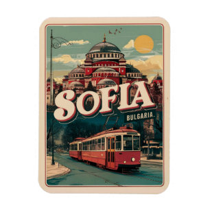 Resa till Sofia, Bulgarien vintage-gåvor och souve Magnet