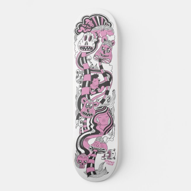 Resa till Sol Skateboard Bräda 20,5 Cm (Framsida)