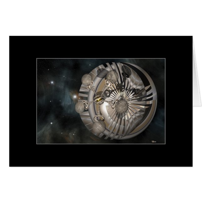 Resa till stjärnorna hälsningskort (Framsidan Horizontal)