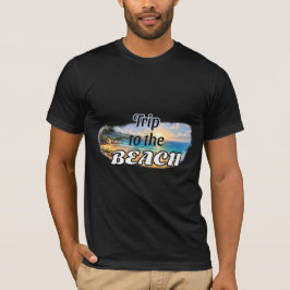 Resa till stranden Tropisk solnedgång Escape Desig T Shirt