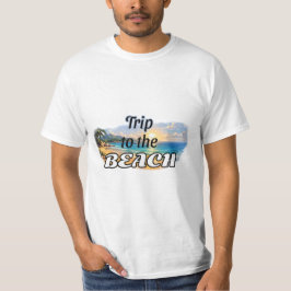 Resa till stranden Tropisk solnedgång Escape Desig T Shirt