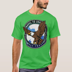 Resa till USA Fly i dag T Shirt