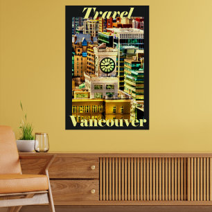 Resa till Vancouver, BC, Kanada Poster