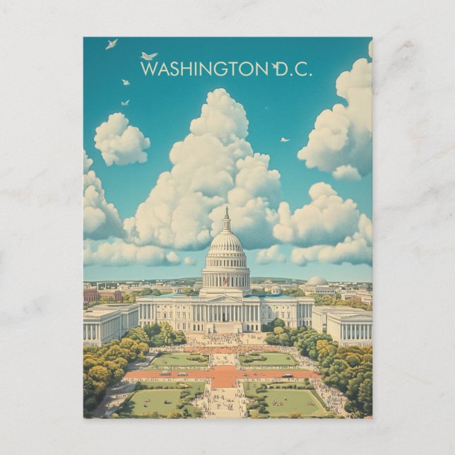 Resa till Washington D.C. Vykort (Framsida)