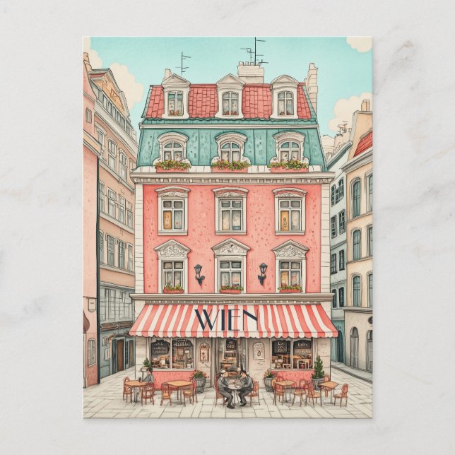 Resa till Wien Vykort (Framsida)