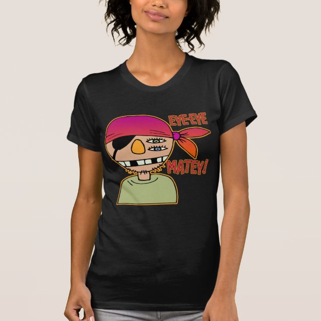 Resa upp-Synad pirat T-shirt (Framsida)