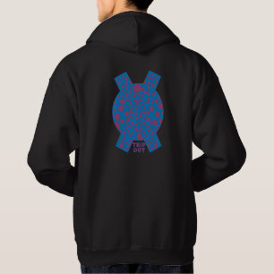 Resa ut Lila Dots Blue Hallucinate Circle Kor Hoodie