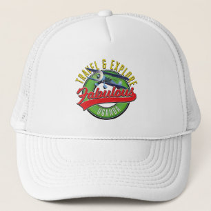 Resa Utforska Fantastiska Uganda T-Shirt Keps